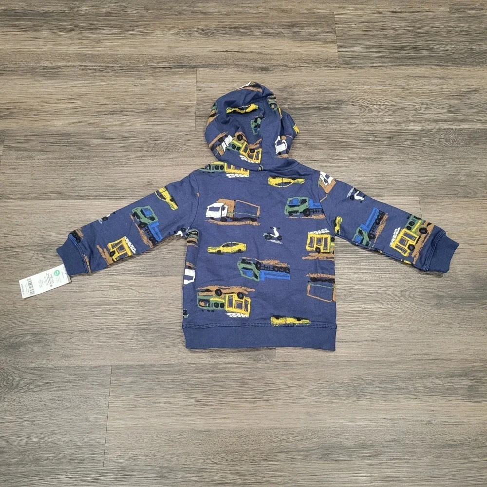 Carter's Truck Hoodie Sweatshirt Vehicle Print Pullover Top 24‎ Months